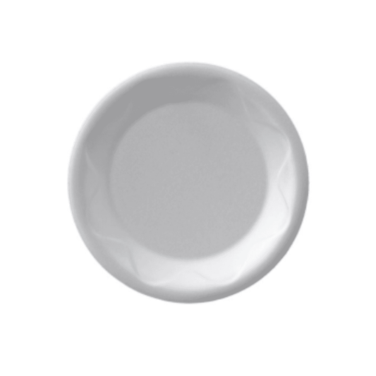 Plato Descartable Circular de Espuma – 18 cm (Pack x 20)